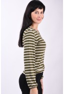 Bluza Dama Jdy Jdycosmo V-Neck Kalamata Stripes Cloud Dancer